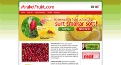 Desktop Screenshot of mirakelfrukt.com