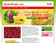 Tablet Screenshot of mirakelfrukt.com